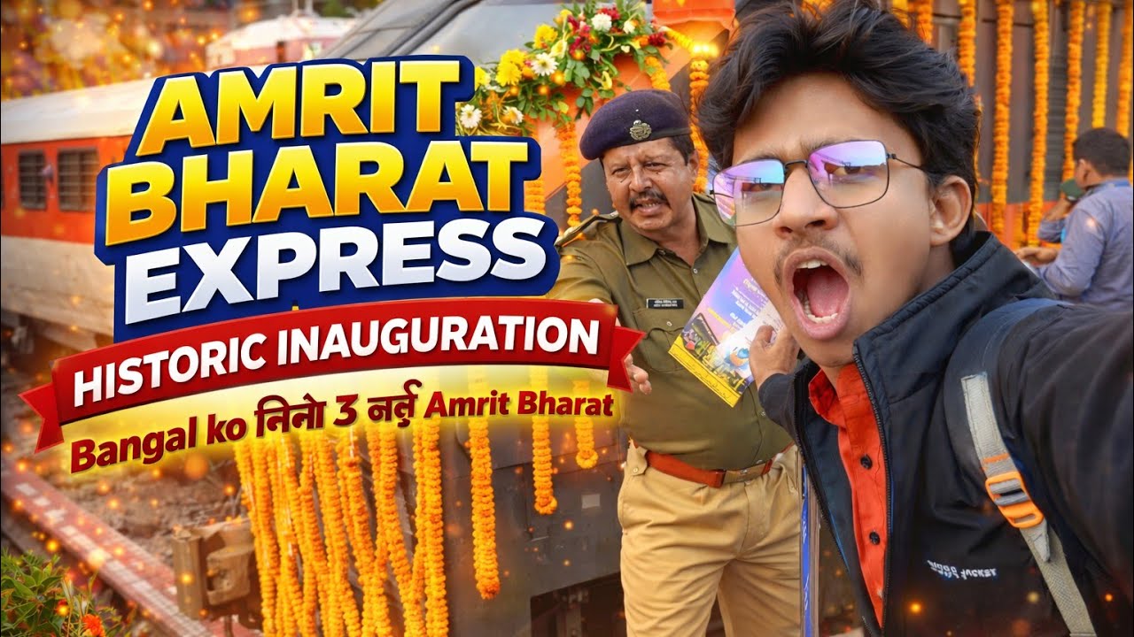 SEALDAH BANARAS AMRIT BHARAT EXPRESS || INAUGURAL RUN WITH PUSH PULL LOCOMOTIVE #amritbharatexpress 