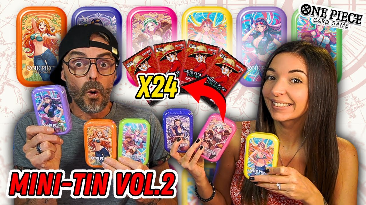 OUVERTURE des nouvelles MINI TINS Vol.2 JAPONAISE ❤️ 6x4 Boosters OP13 + CARTES EXCLUSIVES One Piece
