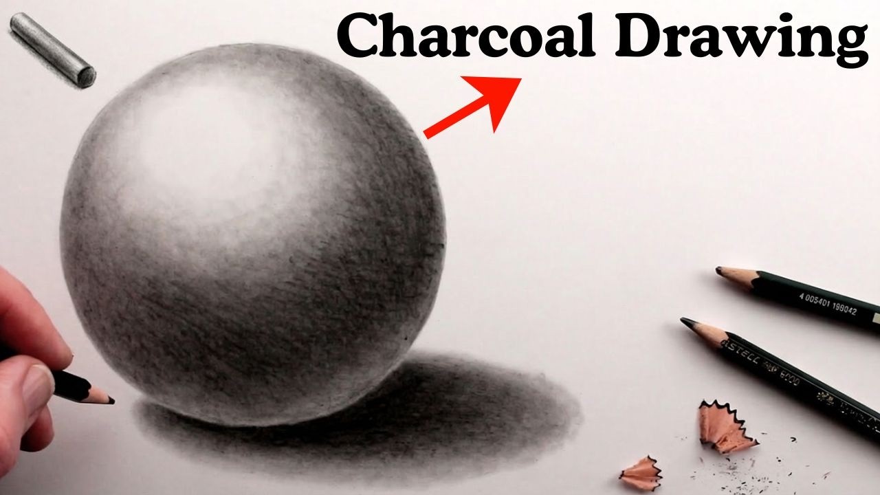 Charcoal drawing tutorial for beginners step by step/How to draw charcoal drawing 