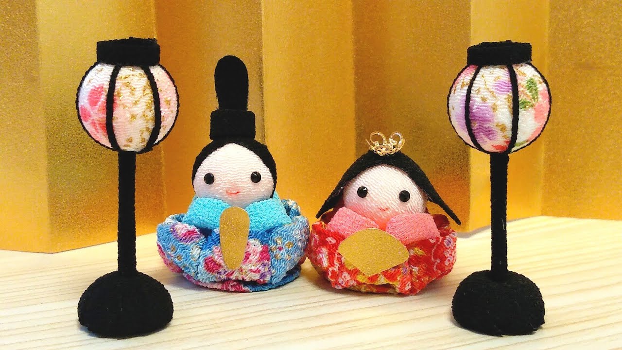 【雛人形の横に飾る】✨ぼんぼりの作り方✨【切って貼るだけ】