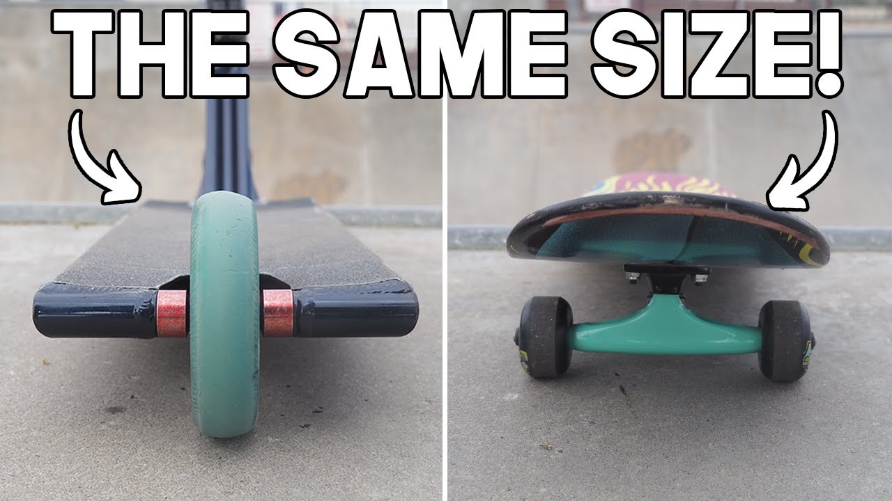 SCOOTERS ARE NOW THE SAME SIZE AS SKATEBOARDS!