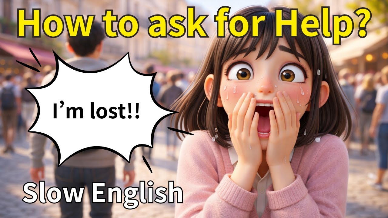 I got LOST in a foreign country... 😱 How to ask for help? - Slow and Easy English For Beginners