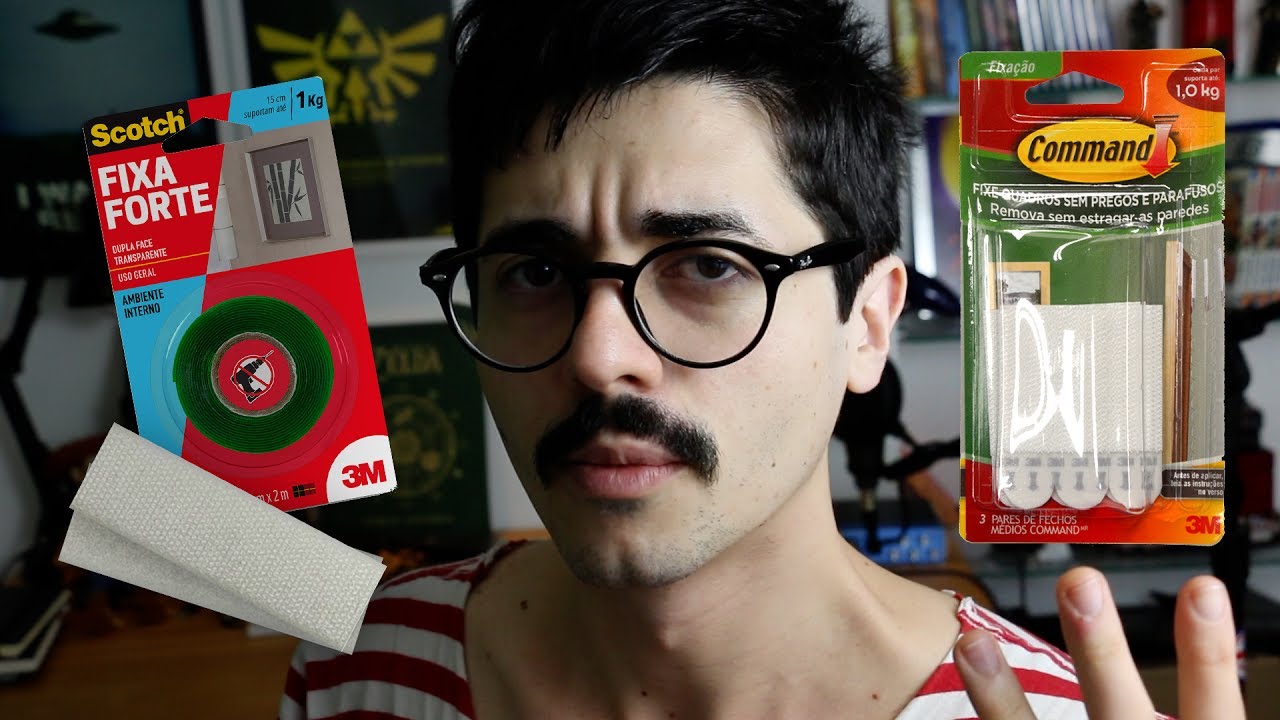FIXAR UM QUADRO SEM FURAR A PAREDE (Velcro Adesivo vs Dupla Face vs Fecho Fixador)
