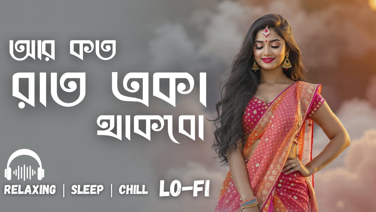  আর কত রাত একা থাকবো |Relaxing, chill, sleep lo-fi remix | | Chill Night Vibes | Bangla lofi song