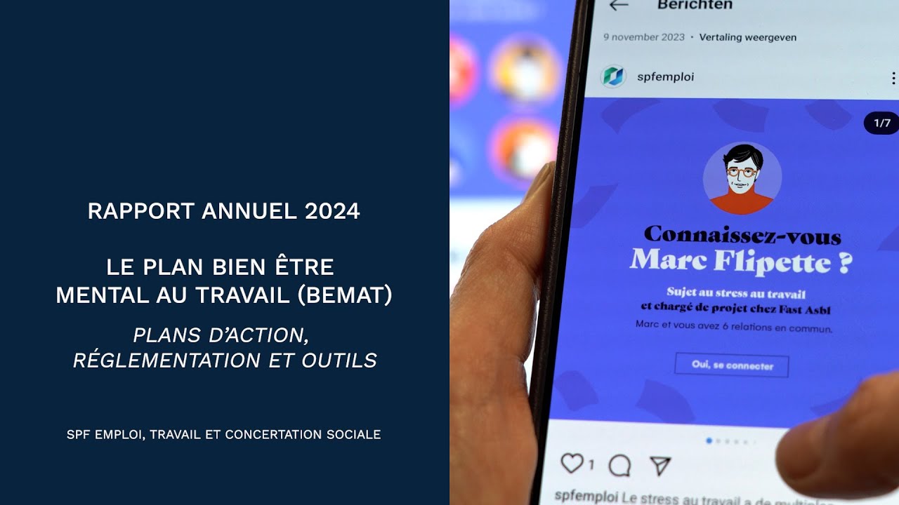 Le plan bien être mental au travail (BEMAT) - Plans d’action, réglementation et outils