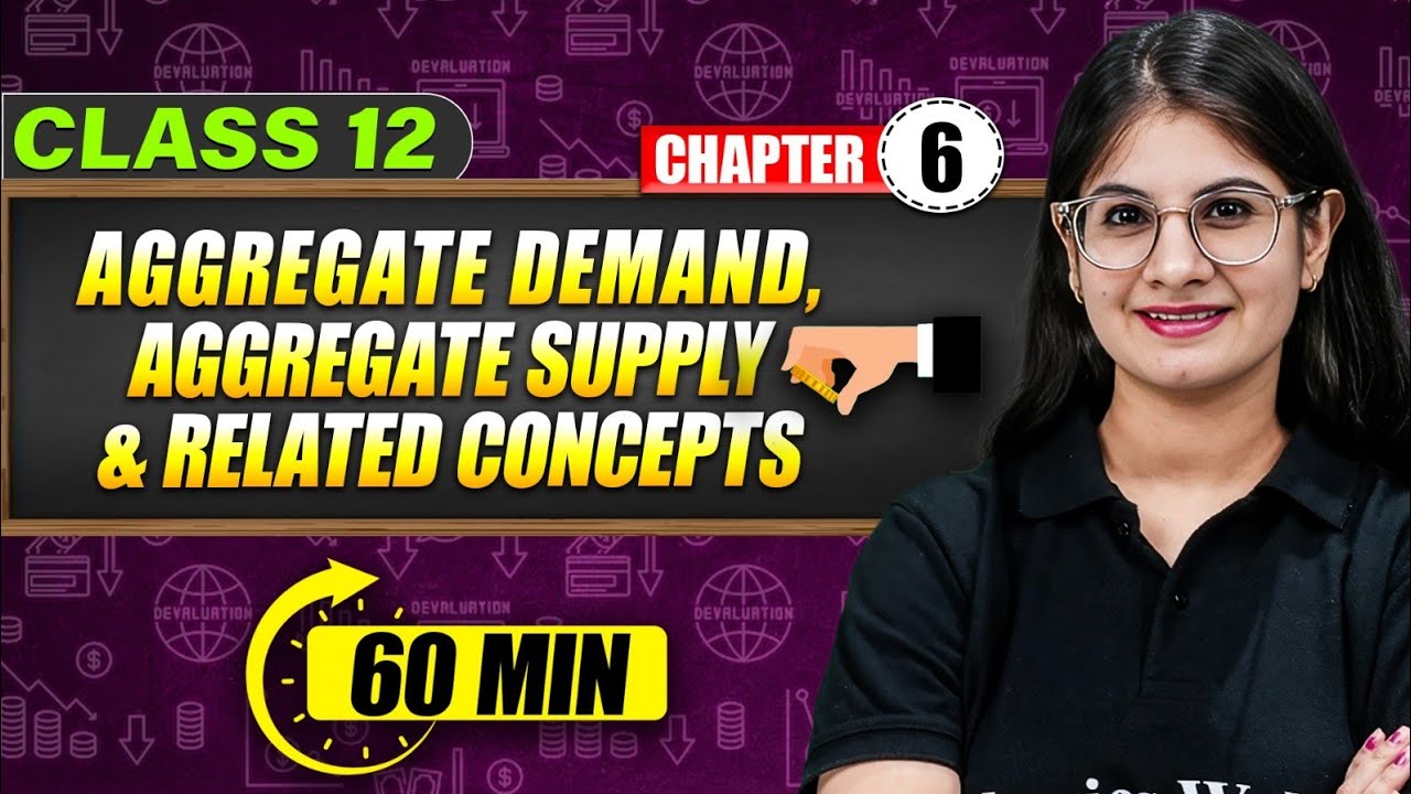 AGGREGATE DEMAND , AGGREGATE SUPPLY & RELATED CONCEPTS Full Chapter in 60 Min | Class 12th Mind Map