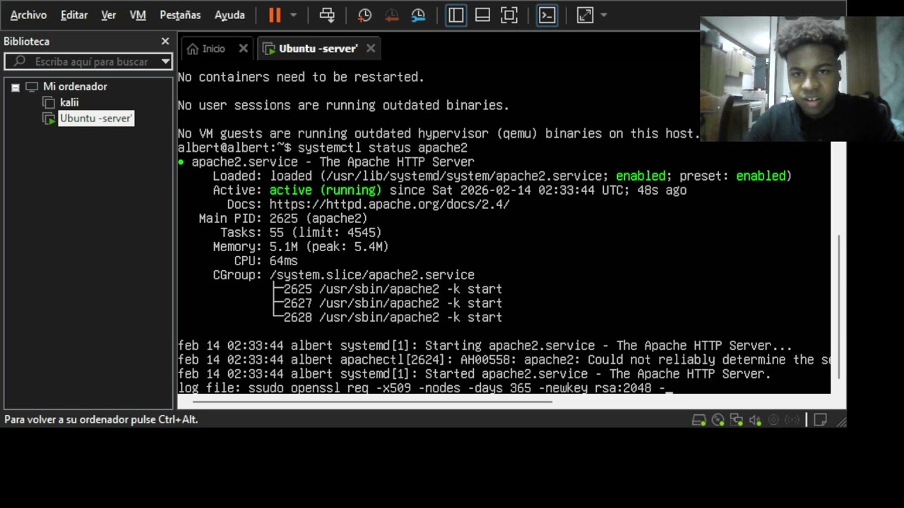 4.1 Crear un servidor web con apache con certificado HTTPS local