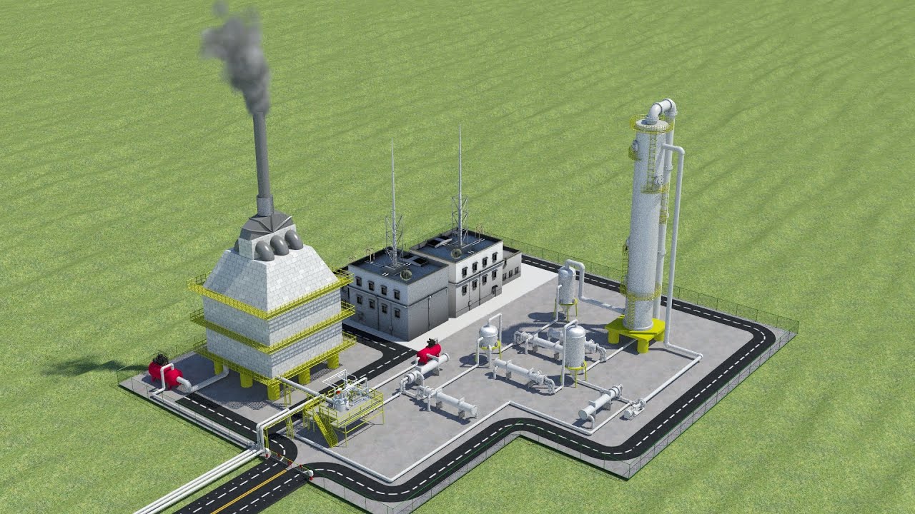 Chemical Plant for Syngas production (Animation Design)