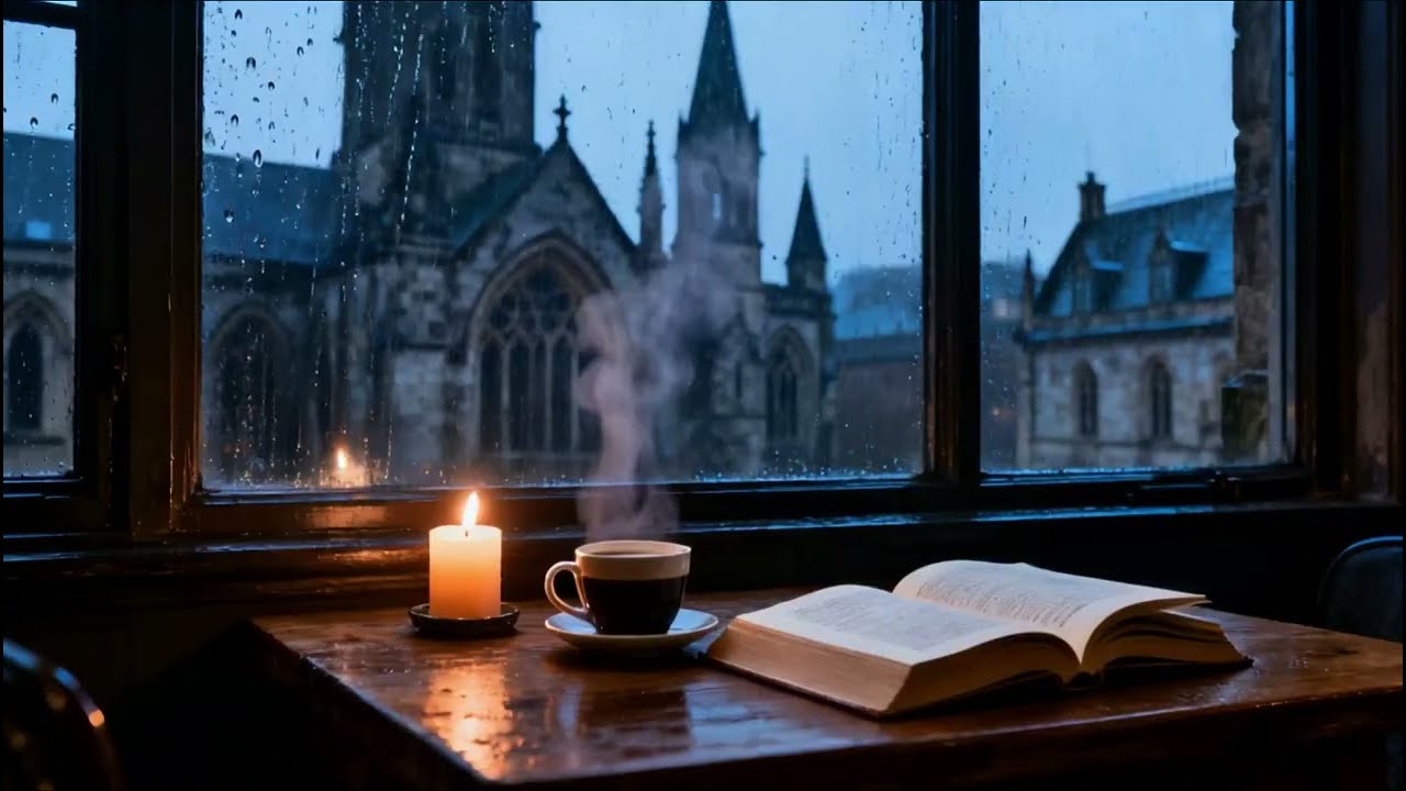 Cozy Candlelight Coffee Ambience ☕🕯️ | Relaxing Night for Sleep & Deep Relax 3 Hours - No ADS