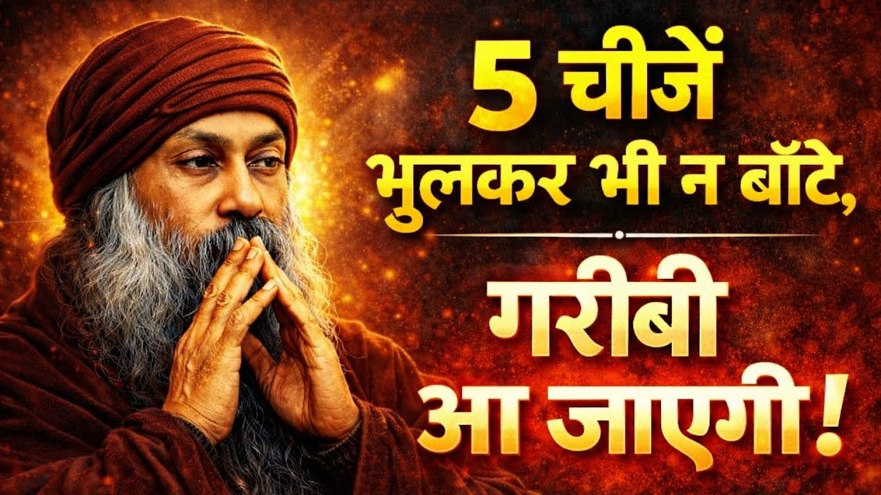 5 चीजें भूलकर भी न बांटें🫵 | गरीबी आ जाएगी! | Osho Hindi Speech Life Changing Lessons