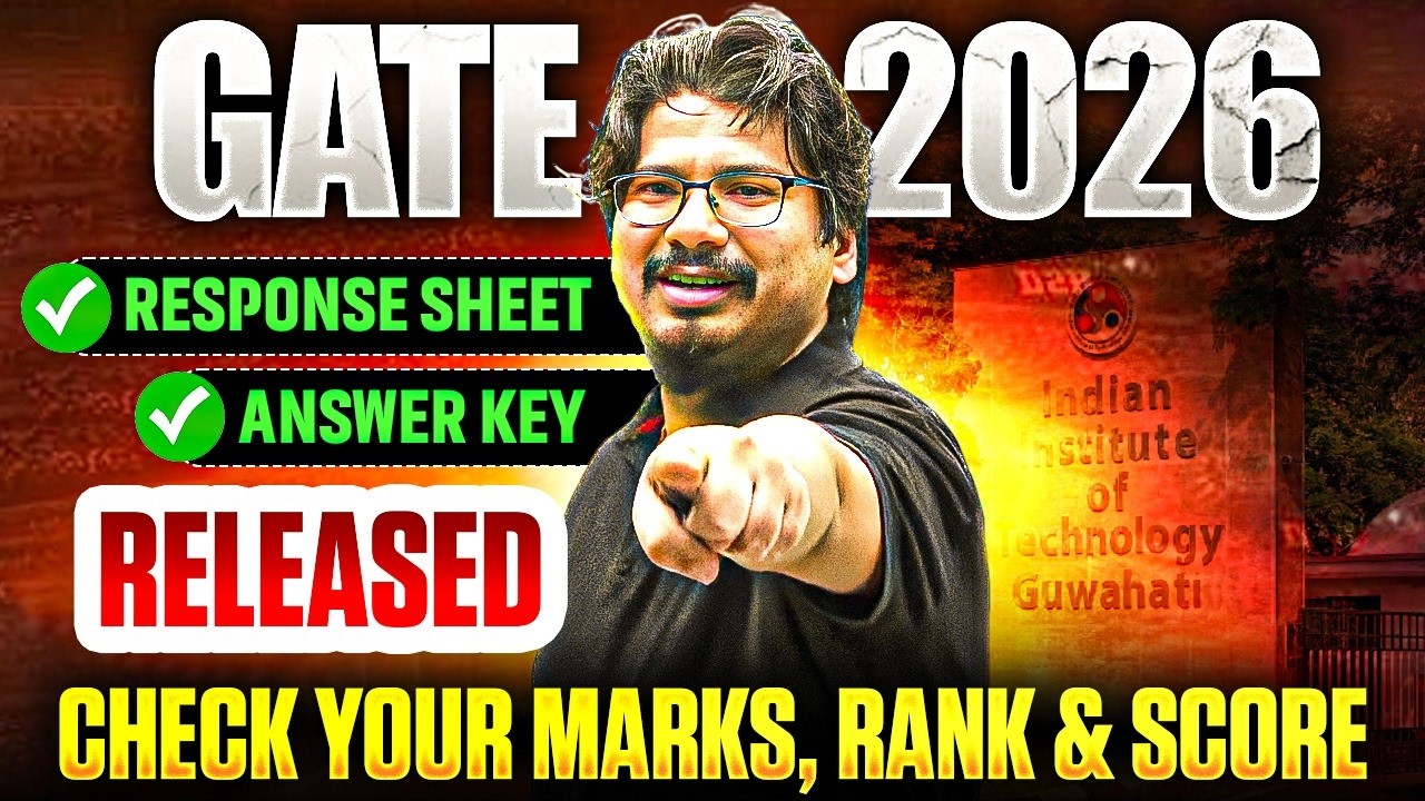 🚨 GATE 2026 Response Sheet OUT ! | Check Your Marks, Rank & Score LIVE 🔥#GATE2026responsesheet