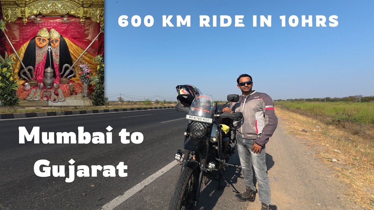 Vlog 7 | Mumbai to Gujarat in 10 Hours 🏍️💨 | 600 KM Road Trip at 130 km/h!
