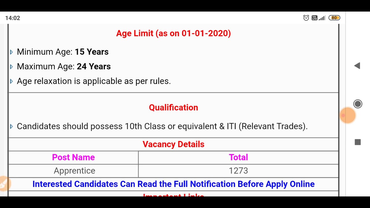 West Central Railway Act Apprentice Online Form 2020 #RailwayApprentice