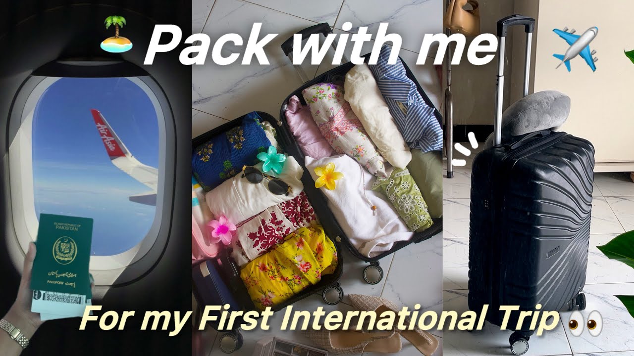 Pack with me for my FIRST INTERNATIONAL TRIP ✈️🧳