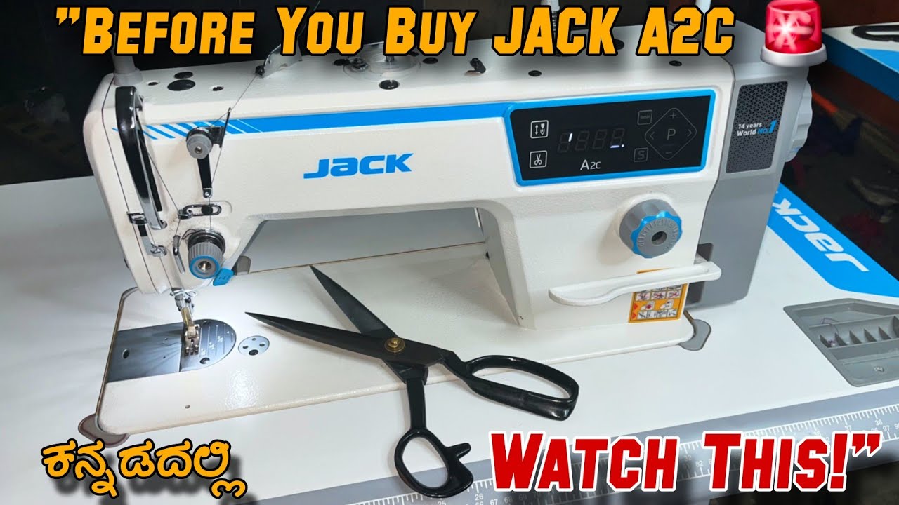 “JACK A2C Sewing Machine Review 2025 | Features, Pros & Demo Test”in kannada 