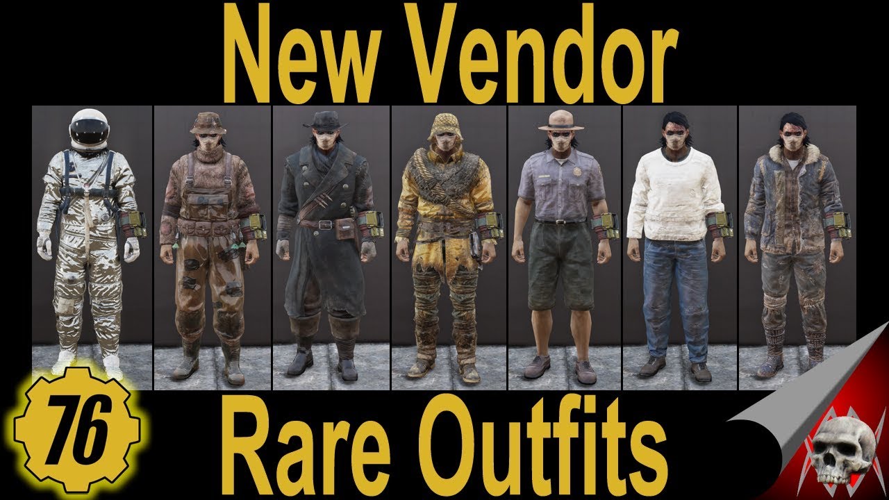 FALLOUT 76 Rare Outfits for Ally New Vendor