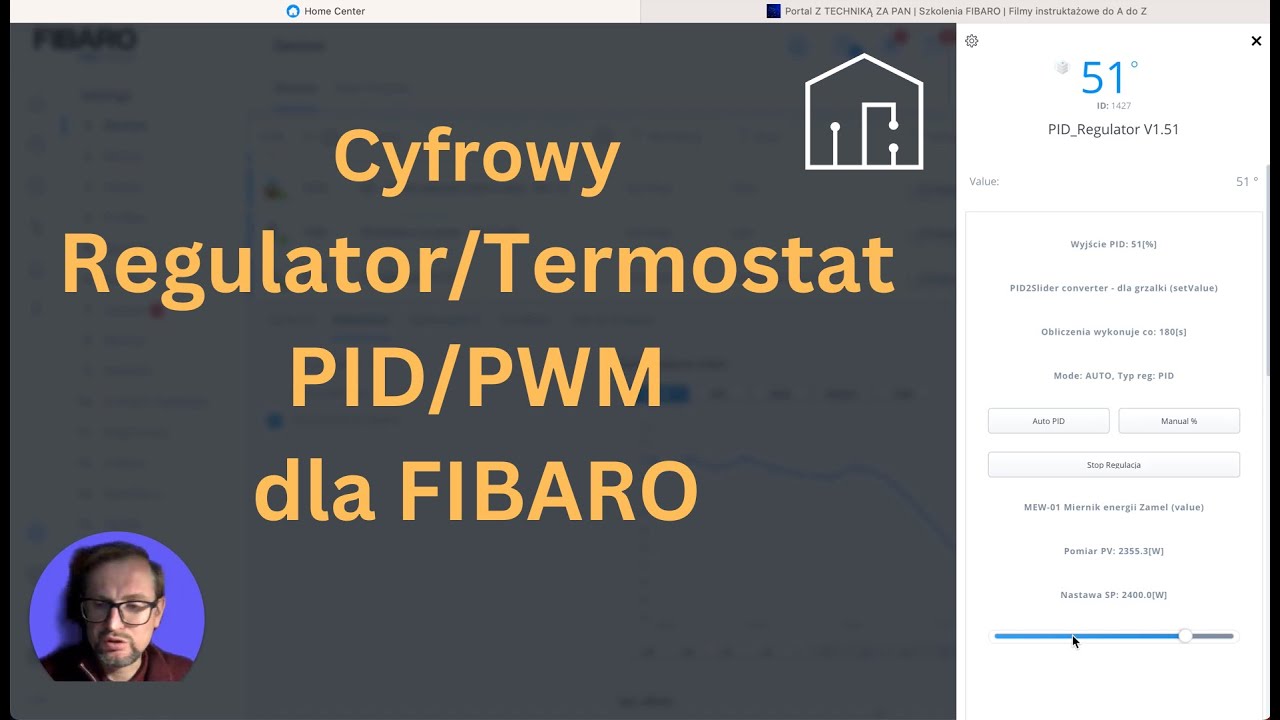 Cyfrowy Regulator PID/PWM w Smart Home FIBARO, do podłogówki i płynnej regulacji temperatury w domu