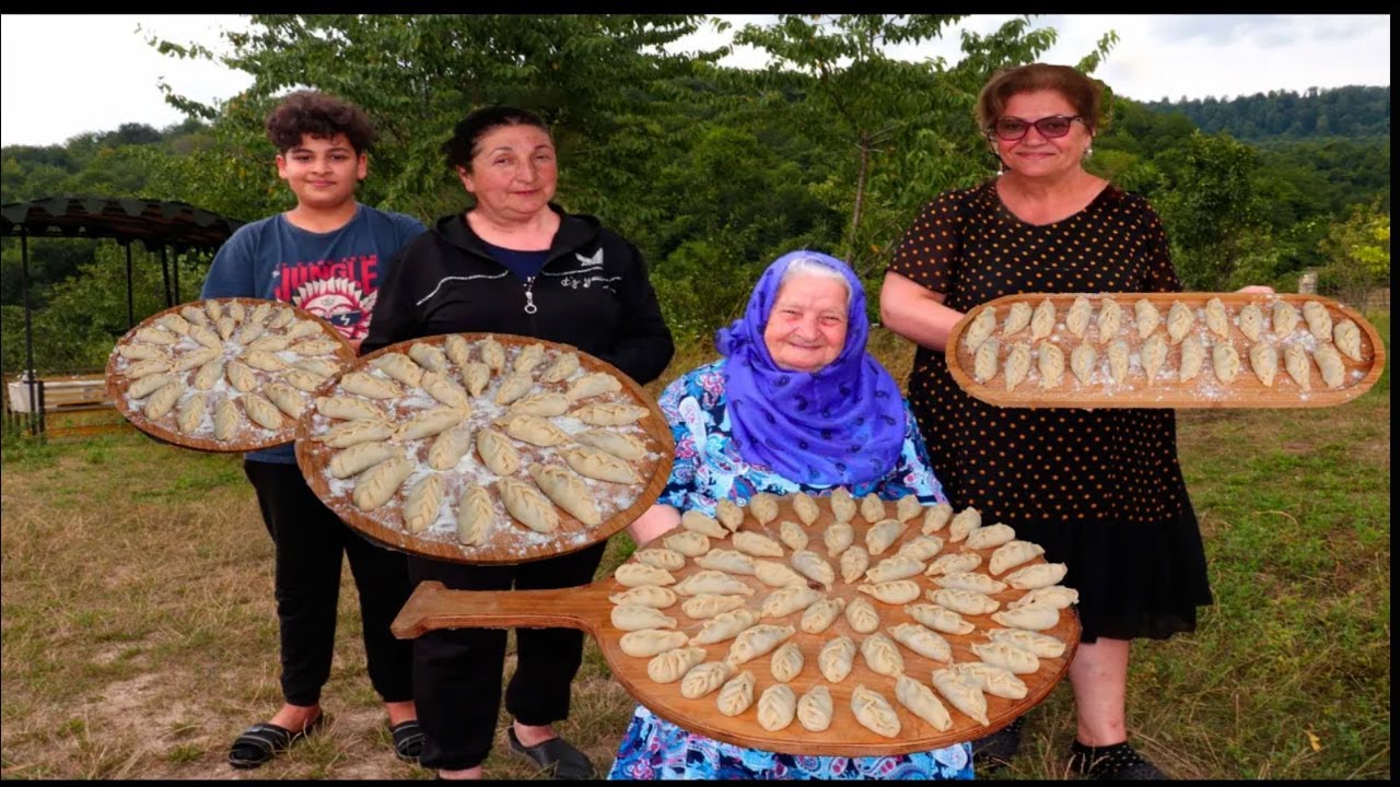 Nənəmin Bağında ətdən və ət otundan GÜRZƏ bişirdik-Azərbaycan mətbəxi