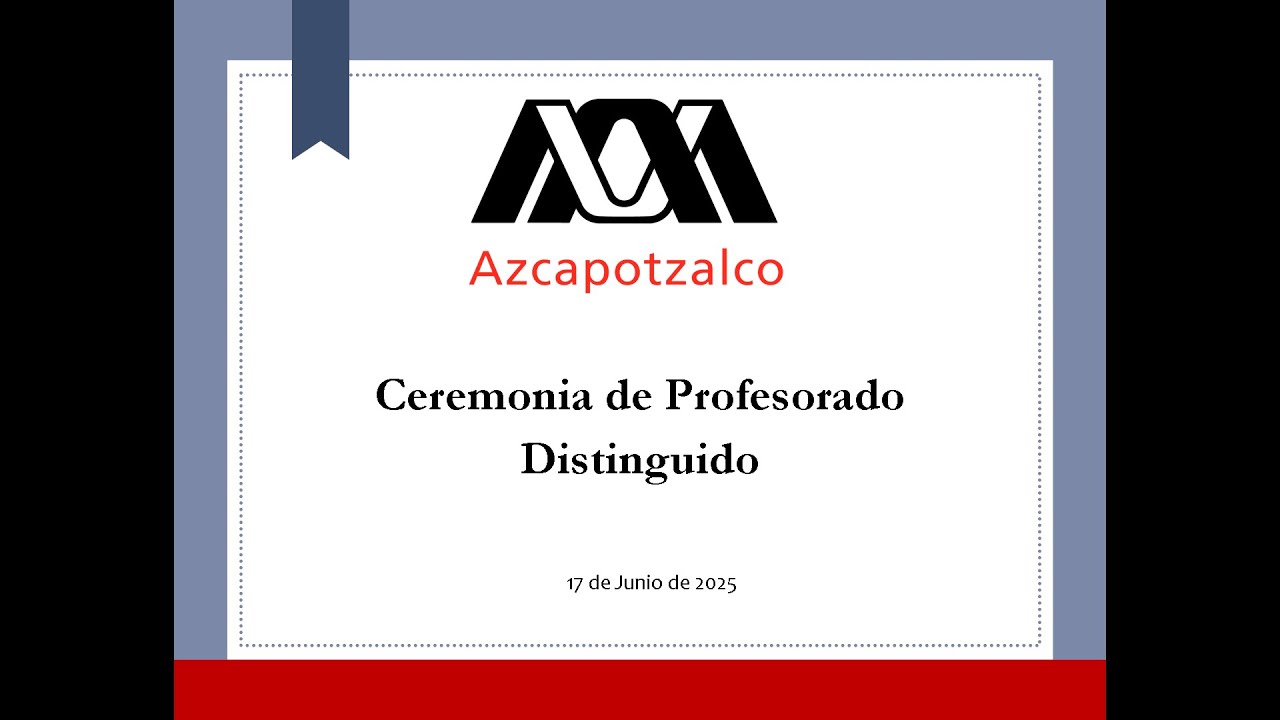 Ceremonia del Profesorado Distinguido