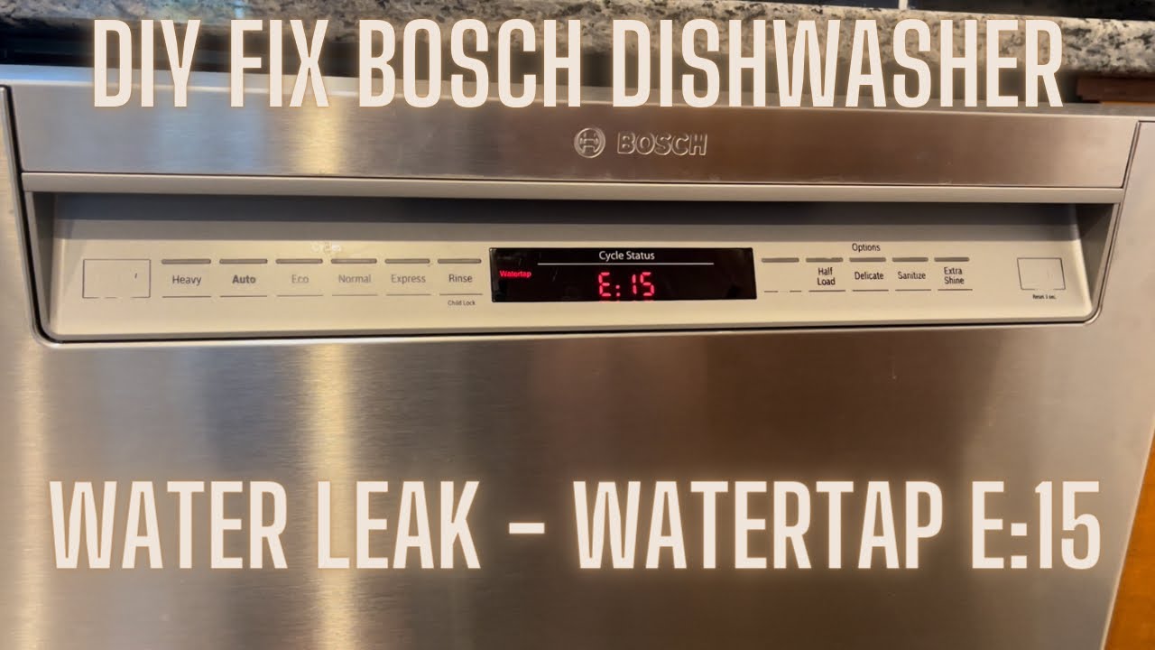 Код ошибки E15 посудомоечной машины Bosch — устранение неполадок в водопроводном кране