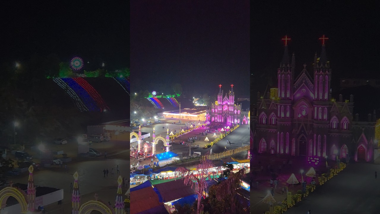 Beauty of Attur Karkala, Karnataka #travel #birdeyeview #attur #karkalachurch #stlawrence #feast