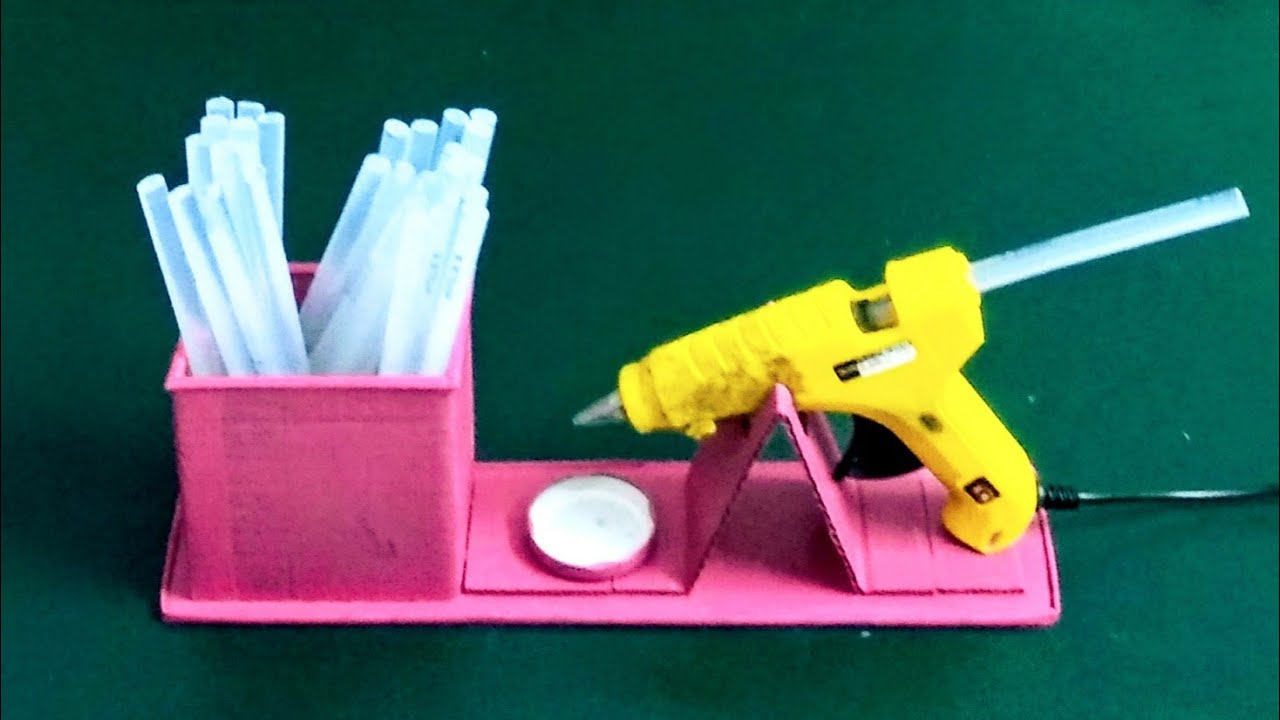 How to make Hot Glue Gun Holder/Stand