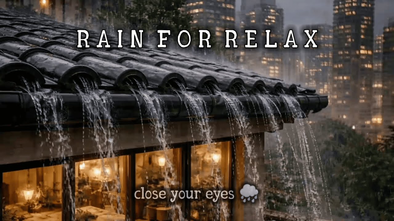1 Hour Rain Sounds for Deep Sleep 🌧️ Relaxing Rain Ambience | ASMR