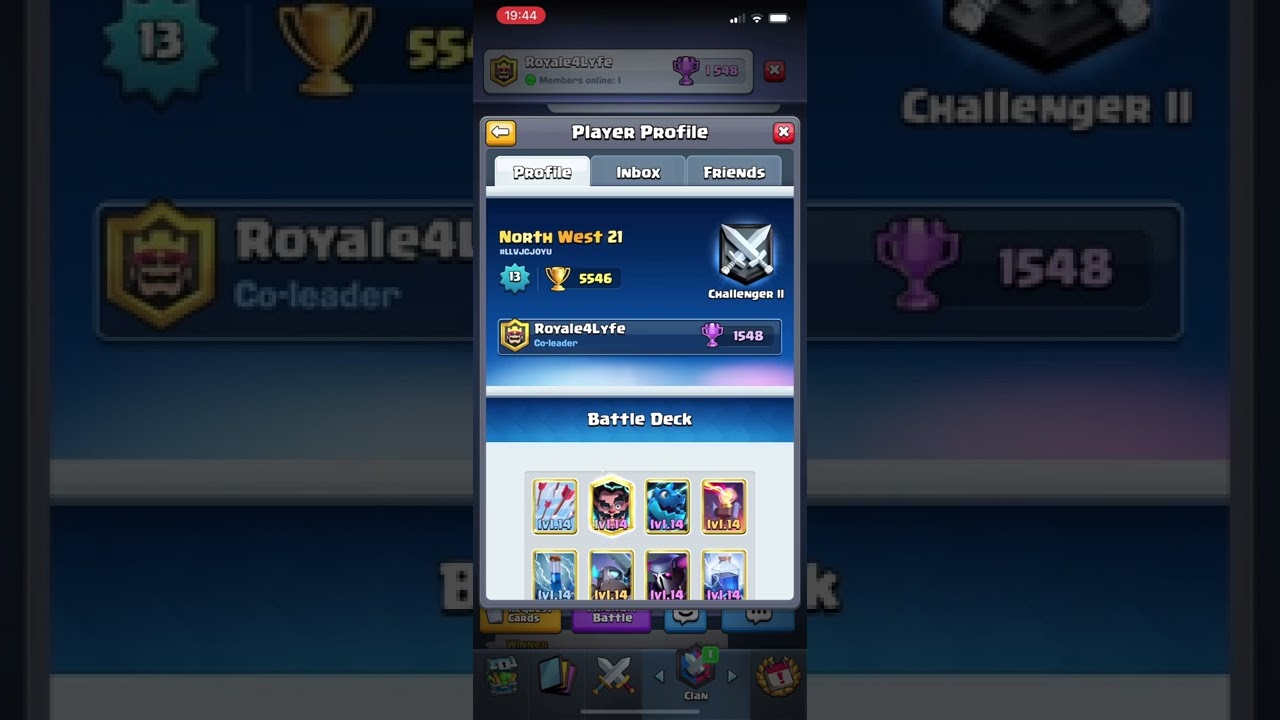 Co-leader being handed to me! | Clash Royale 