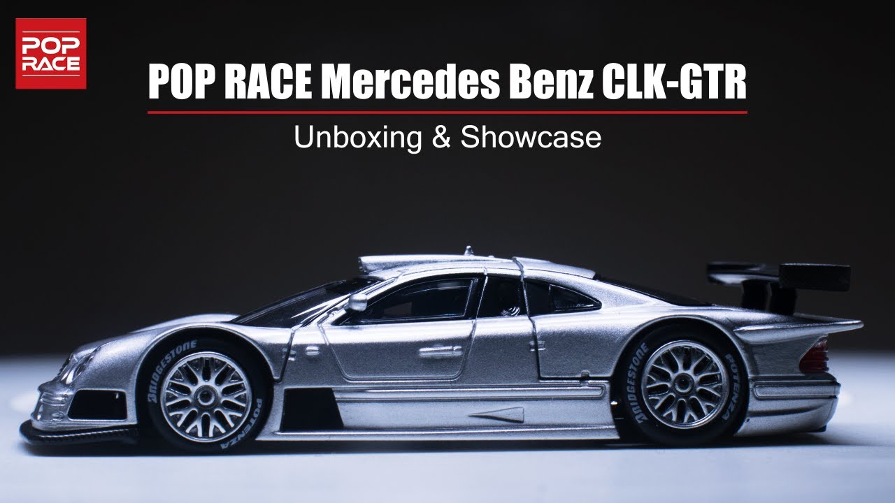 POP RACE 1:64 Mercedes Benz CLK-GTR Unboxing & Showcase #164scale #poprace #mercedes #mercedesbenz