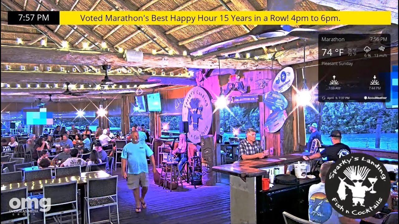 [LIVE] Sparky's Landing Live Webcam - Marathon, Florida Keys