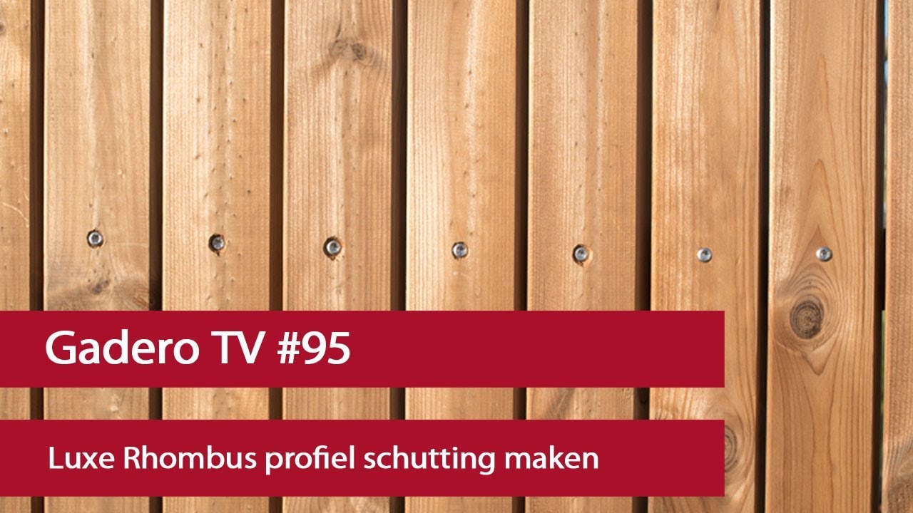#95 Luxe Rhombus profiel schutting maken