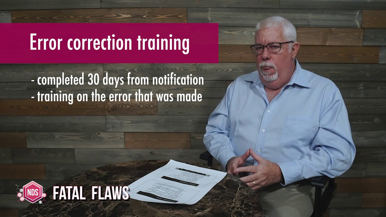 Drug Screen Collector Correctable and Fatal Flaws