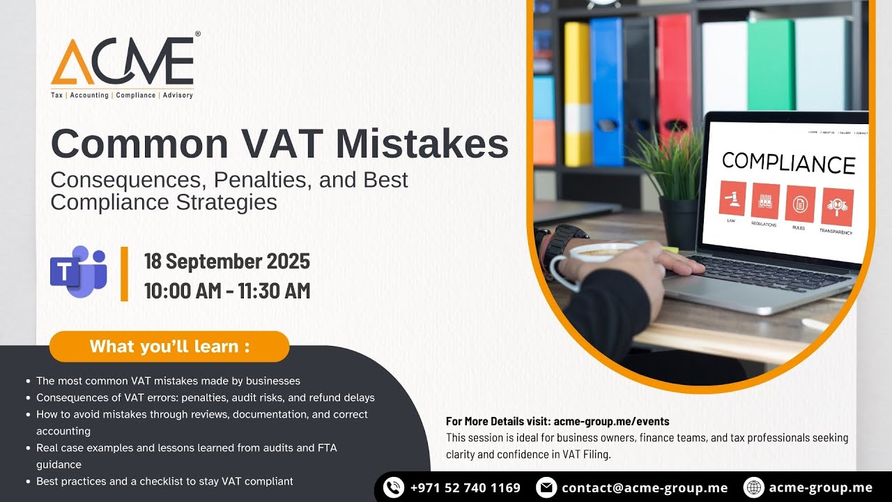 Common VAT Mistakes Consequences, Penalties, and Best Compliance Strategies | ACME Group