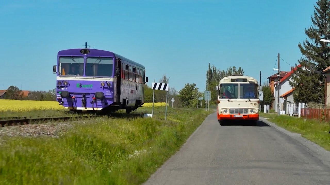 Orchestrion 810.231 závodil ve Světě motorů na Nova Action s autobusem ŠM 11
