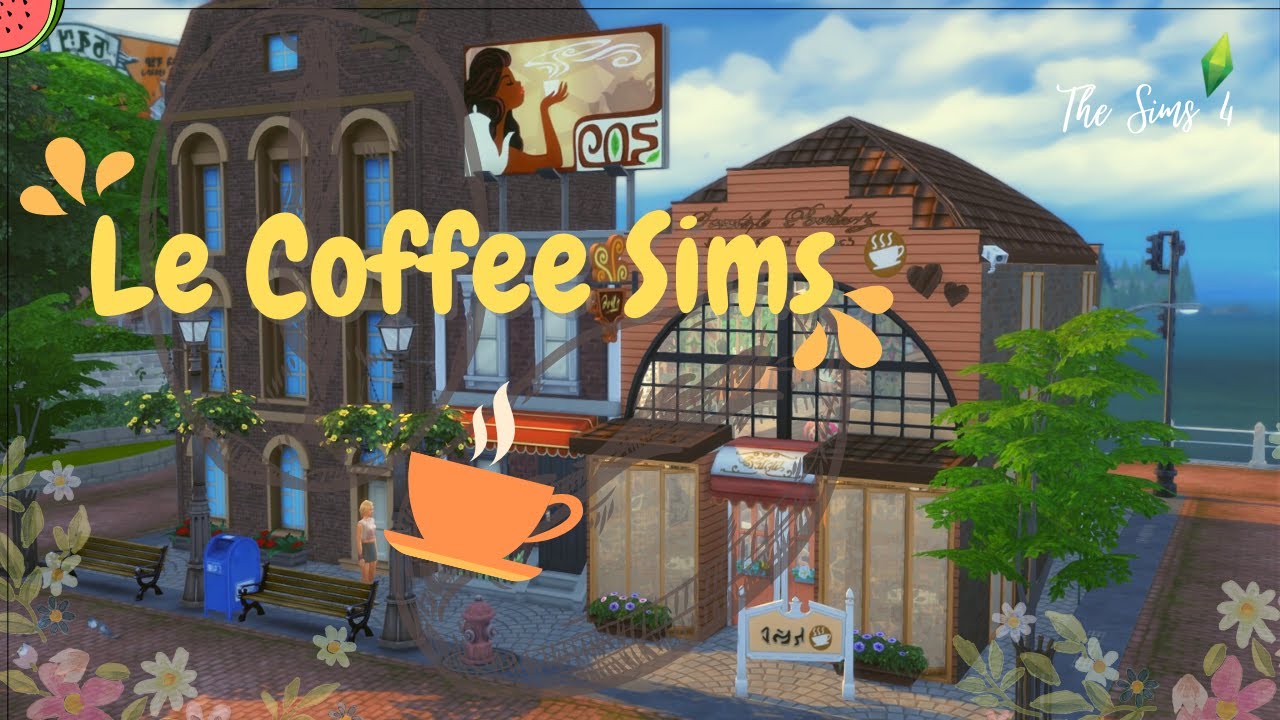 Je créé un coffee shop dans les Sims 4 ☕