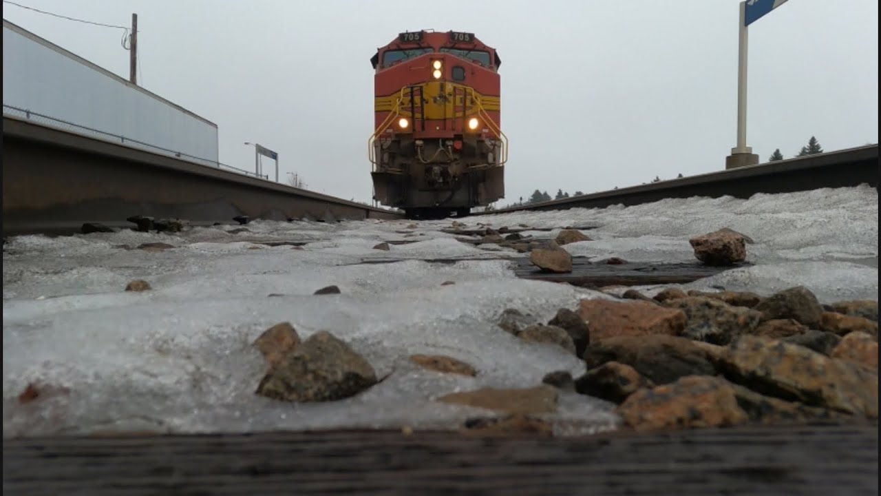 GoPro footage of BNSF #705 12/27/25 Staples Subdivision 