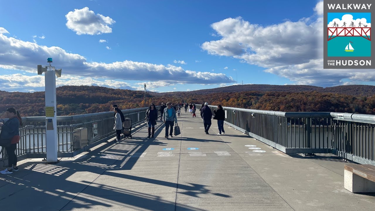 Fall Foliage: Walkway Over the Hudson - Poughkeepsie to Hudson Highlands, New York | 4K Walkthrough