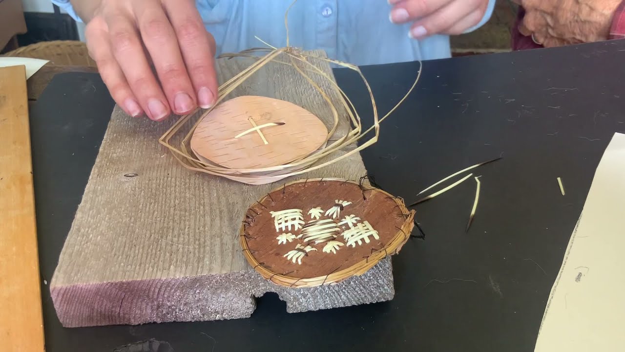 Birch Bark and Porcupine Quill Medallion 2020