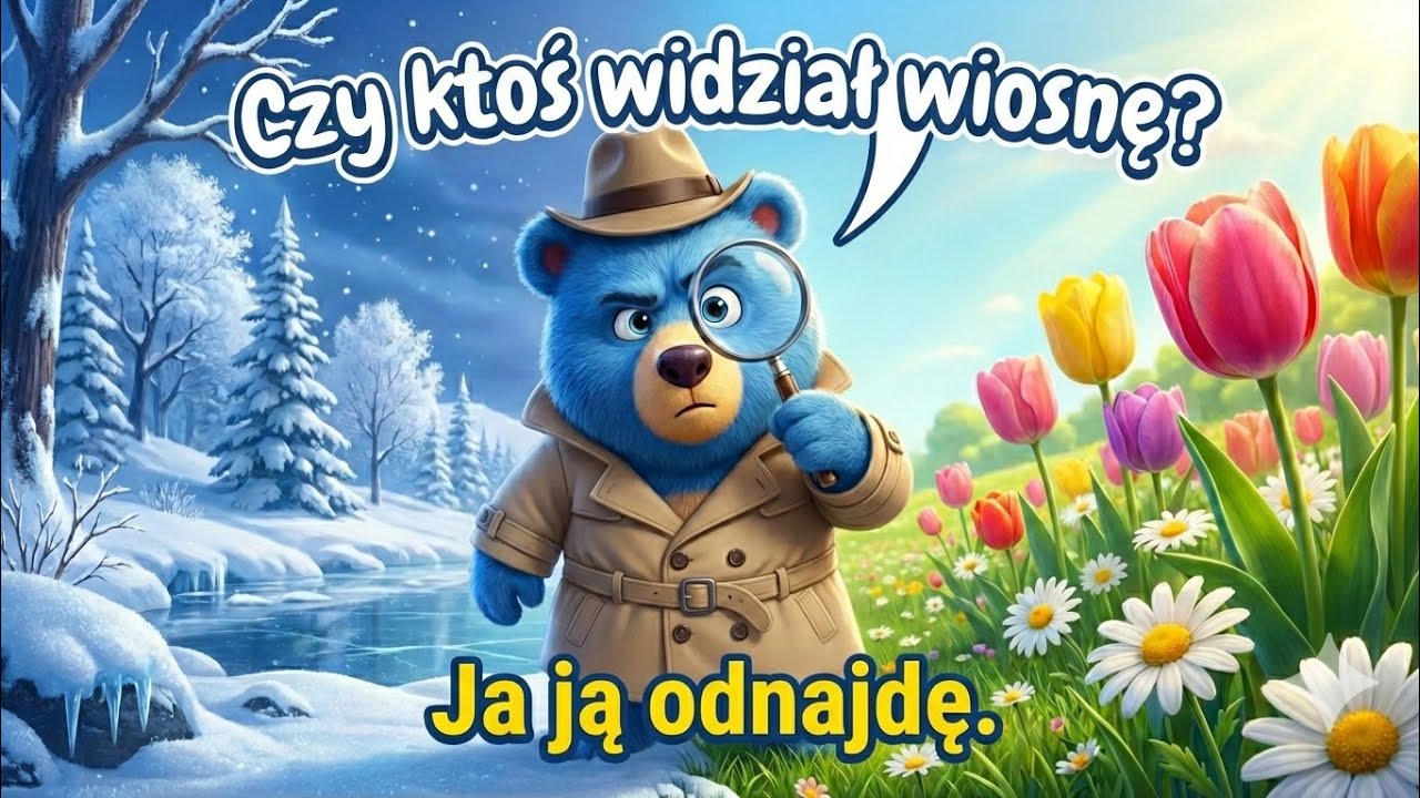🕵️‍♂️ Detektyw Wiosna – Szukamy Przebiśniegów i Bocianów 🌱 Piosenka dla Dzieci 