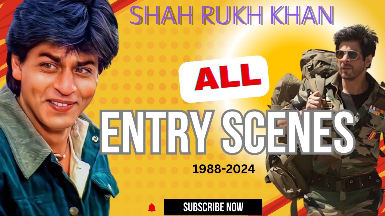 FIRST TIME EVER : SHAHRUKH KHAN KI SABHI FILMO KE ENTRY SCENE - DON'T MISS