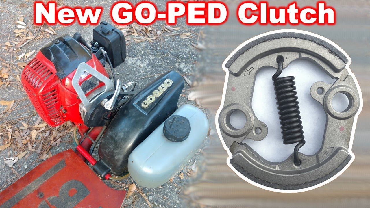 GoPed GSR40 Gas Scooter - Replacing the Centrifugal Clutch (Pad Separation)