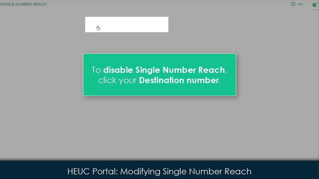 Modifying Single Number Reach  &ndash; Hosted Enterprise UC Support &ndash; CBTS