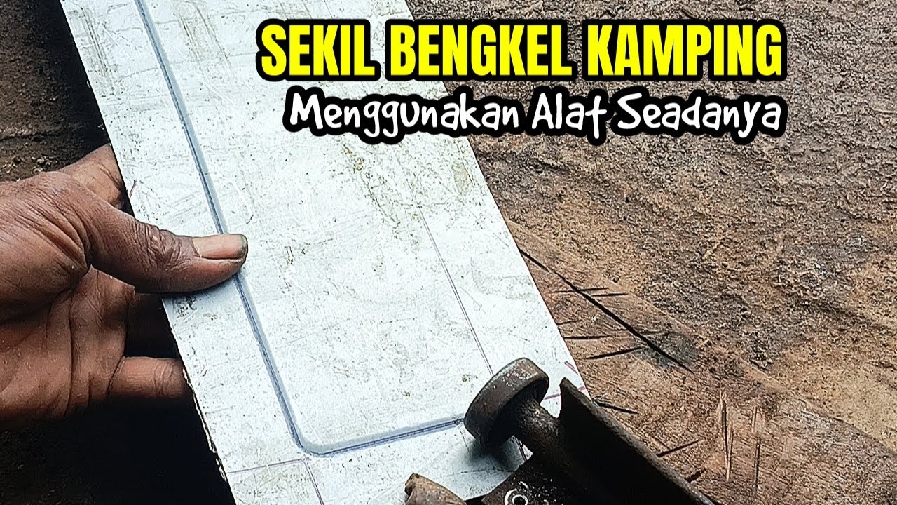 Cara ngemalnplat besi ala bengkel kampung
