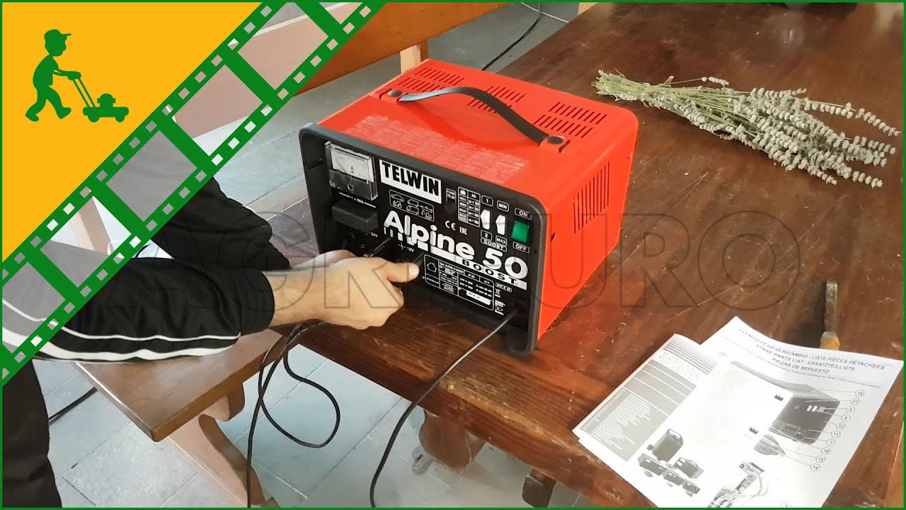 Comment connecter le Chargeur de Batterie Telwin Alpine 50 Boost - fonctionnement du chargeur auto