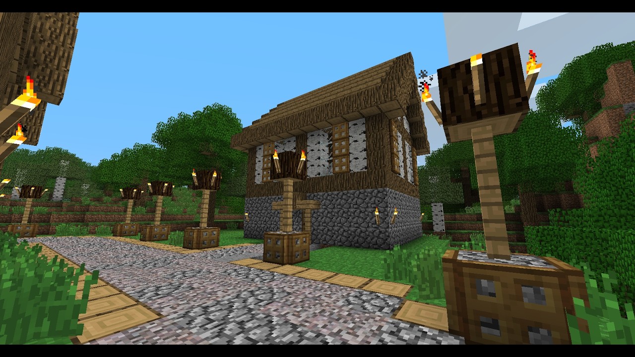 adding a storage house to my beta minecraft world