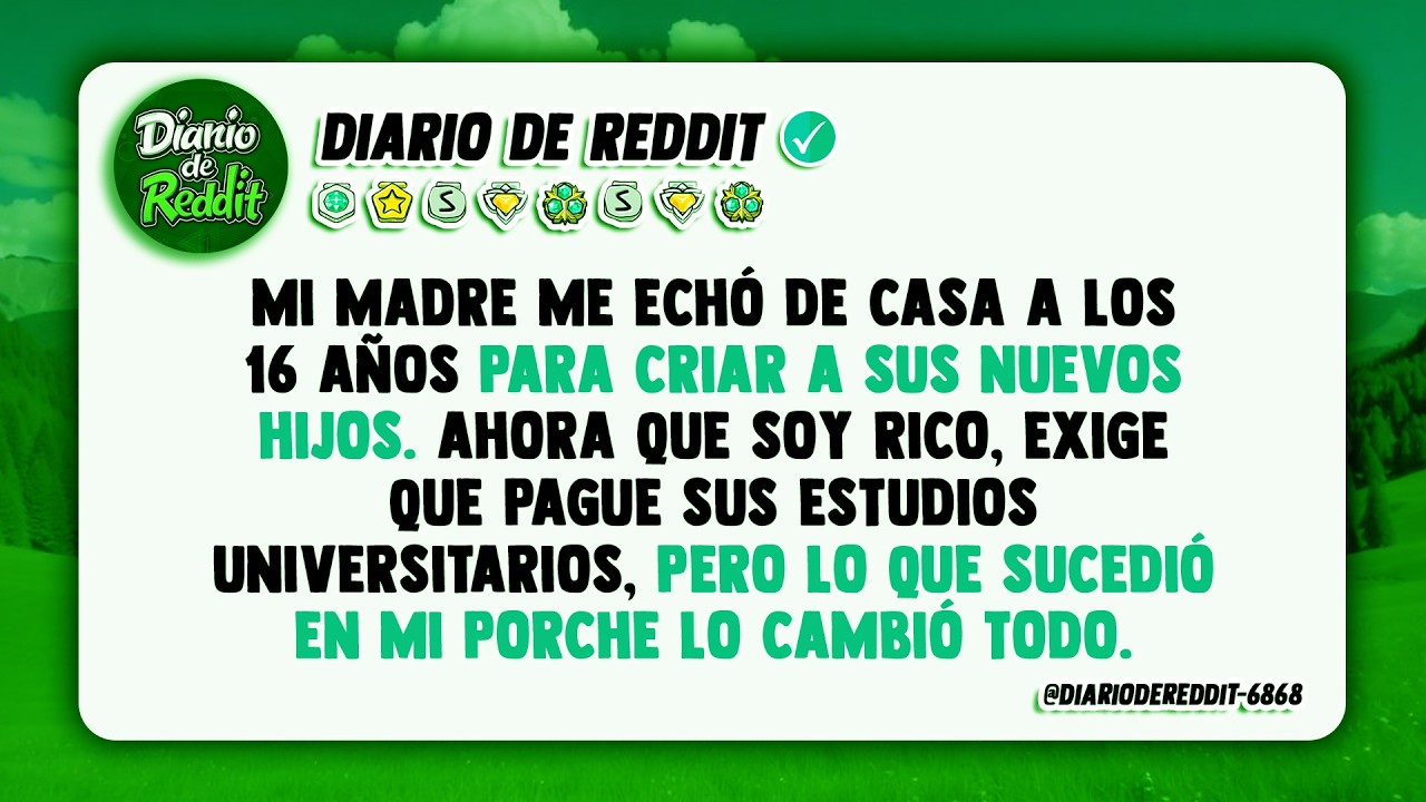 A los 16 años, mi madre me echó a la calle para criar a sus nuevos hijos. Ahora que soy rico, me...