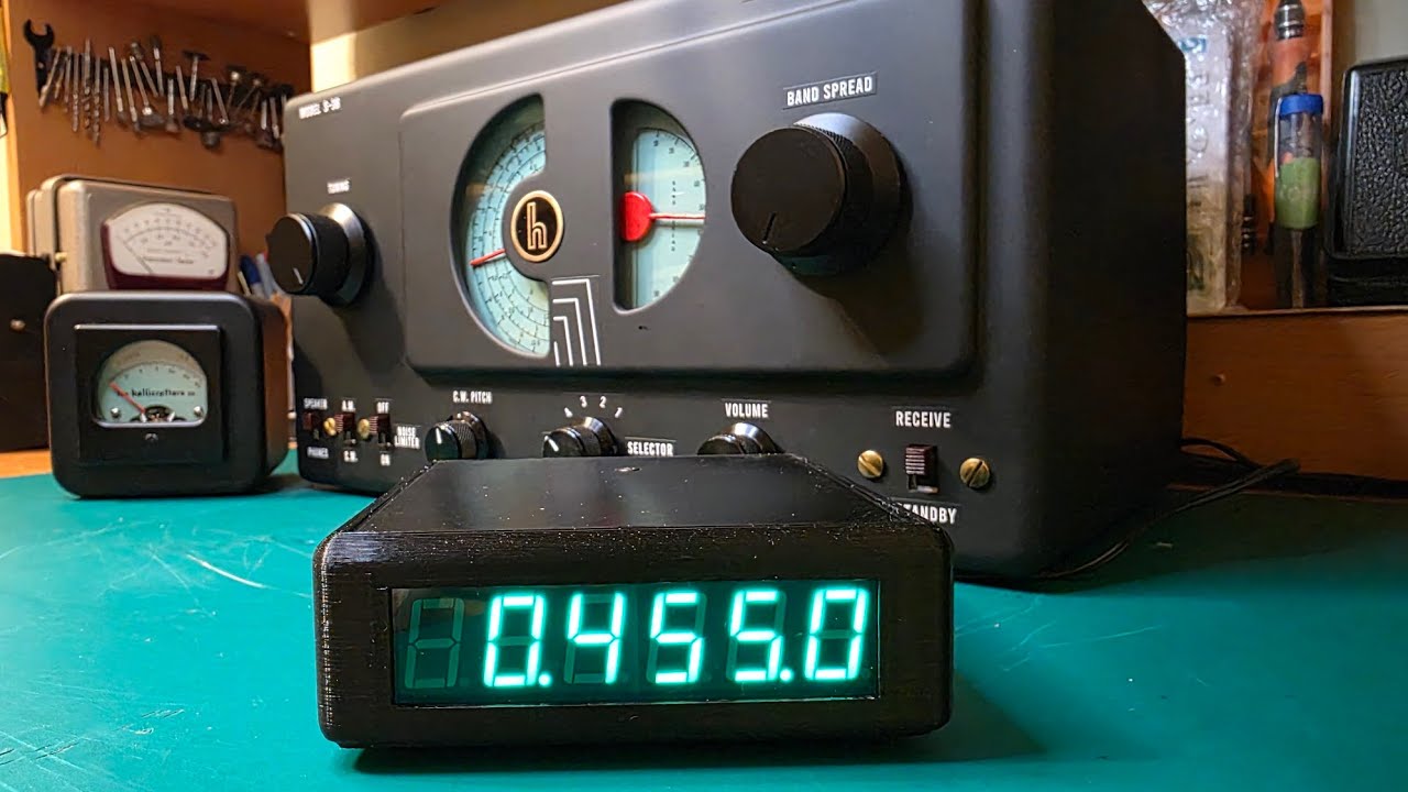✨️Hallicrafters S-38 + DIY frequency meter✨️