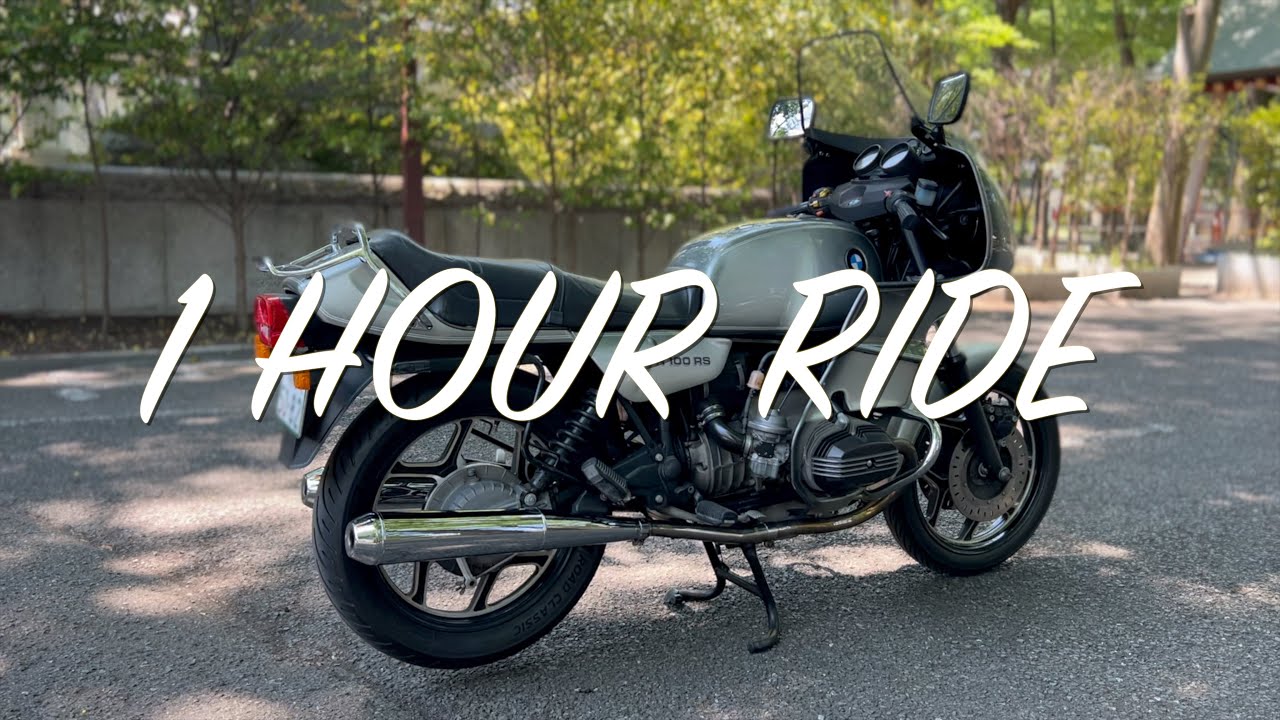 BMW R100RS 久々のちょい乗り 近場を散策　スコープドック　ガンダムにも　Vlog 1 hour ride