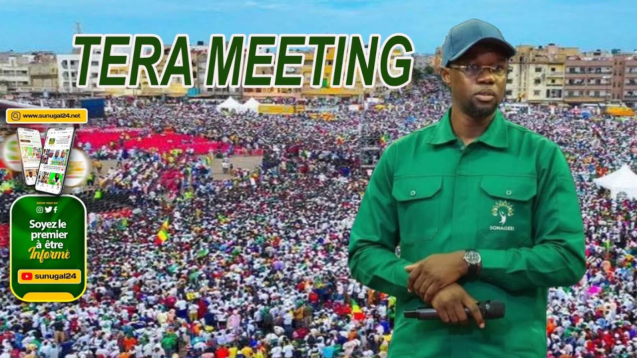 🔴 Direct - Suivez le T&eacute;ra Meeting d'Ousmane SONKO au Stade Leopold Sedar Senghor