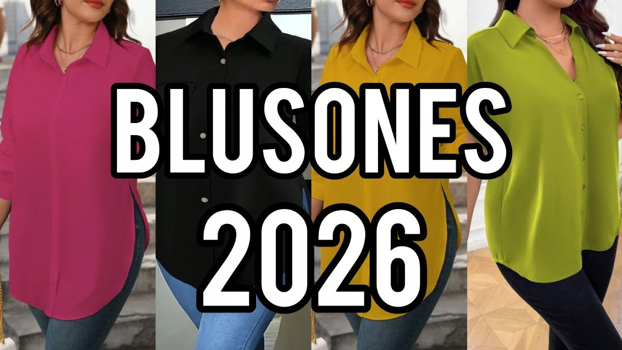 MODA BLUSONES 2026 / BLUSAS LARGAR en MODA BLUZONES 2026
